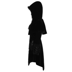 PUNK RAVE Manteau Gothic Lolita ‘Witchnight’ Noir à Capuche luxe soldes 30