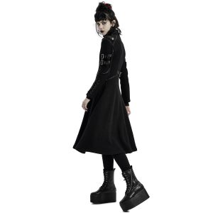 prix le plus bas PUNK RAVE Manteau Gothique ‘Bellona’ Noir 27