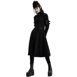 prix le plus bas PUNK RAVE Manteau Gothique ‘Bellona’ Noir 31