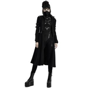 prix le plus bas PUNK RAVE Manteau Gothique ‘Bellona’ Noir 33