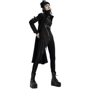 prix le plus bas PUNK RAVE Manteau Gothique ‘Bellona’ Noir 37