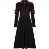 PUNK RAVE Manteau Gothique ‘Bellona’ Noir Et Rouge magasin pour 50