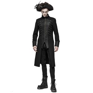 PUNK RAVE Manteau Gothique ‘Nautilus’ Noir De super promotions disponibles 18