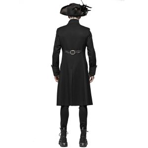 PUNK RAVE Manteau Gothique ‘Nautilus’ Noir De super promotions disponibles 20