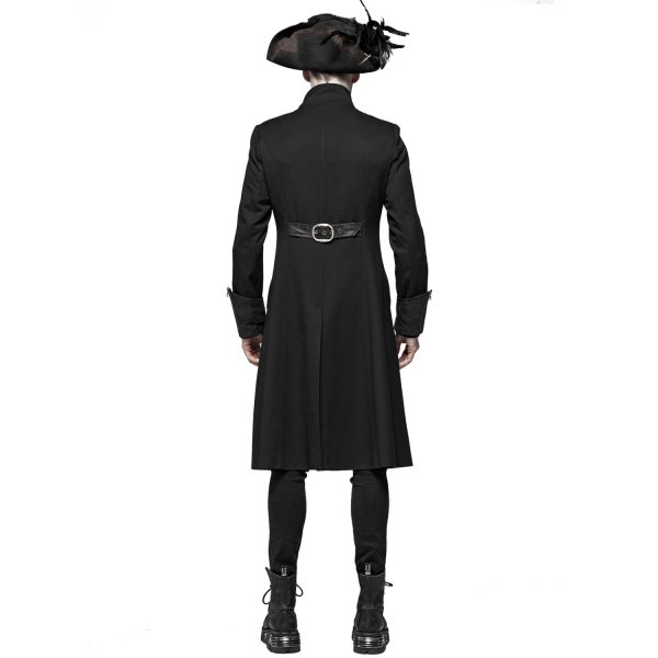 PUNK RAVE Manteau Gothique ‘Nautilus’ Noir De super promotions disponibles 4