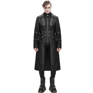 marques de renommée DEVIL FASHION Manteau ‘Melmoth’ Noir 18