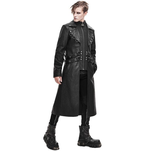 marques de renommée DEVIL FASHION Manteau ‘Melmoth’ Noir 5