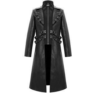 marques de renommée DEVIL FASHION Manteau ‘Melmoth’ Noir 28