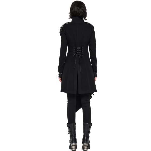 PUNK RAVE Manteau ‘Murderdoll’ Noir fashioniable 4