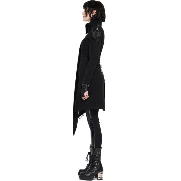 PUNK RAVE Manteau ‘Murderdoll’ Noir fashioniable 7