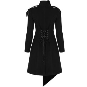 PUNK RAVE Manteau ‘Murderdoll’ Noir fashioniable 32