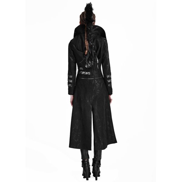 grande popularité PUNK RAVE Manteau-Veste à Capuche ‘Scorpio’ Pour Femmes Noir 4