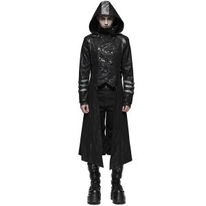 en ligne vente PUNK RAVE Manteau-Veste Pour Hommes à Capuche ‘Scorpio’ Noir 26