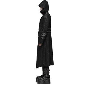 en ligne vente PUNK RAVE Manteau-Veste Pour Hommes à Capuche ‘Scorpio’ Noir 30