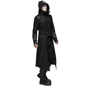 en ligne vente PUNK RAVE Manteau-Veste Pour Hommes à Capuche ‘Scorpio’ Noir 32