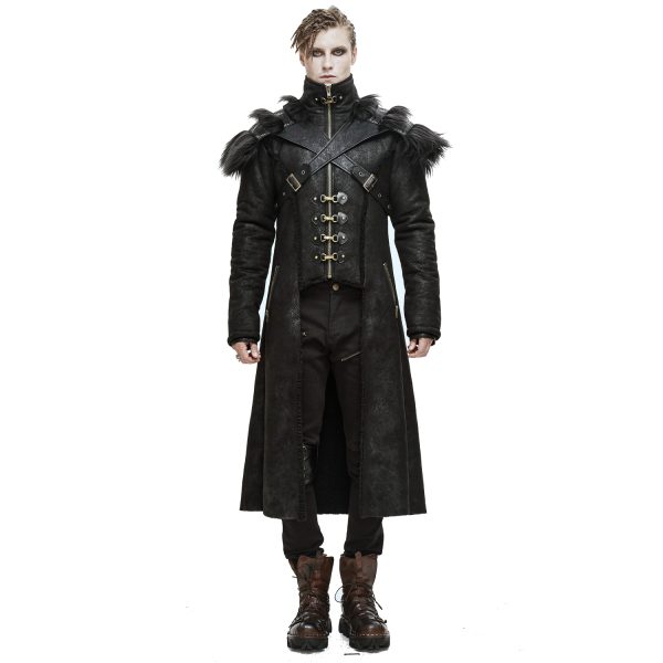 en promotion DEVIL FASHION Manteau ‘Viserion’ Noir 3