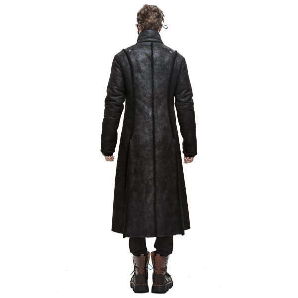 en promotion DEVIL FASHION Manteau ‘Viserion’ Noir 4