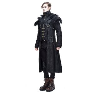 en promotion DEVIL FASHION Manteau ‘Viserion’ Noir 28