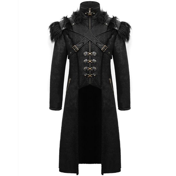 en promotion DEVIL FASHION Manteau ‘Viserion’ Noir 1