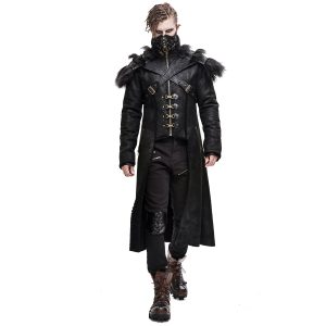 en promotion DEVIL FASHION Manteau ‘Viserion’ Noir 34