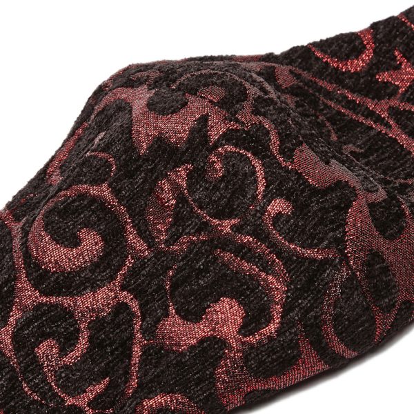 le grand escompte PUNK RAVE Masque ‘Alchemist’ En Jacquard Noir Et Rouge 10