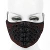 DEVIL FASHION Masque ‘Black Twists’ Bordeaux Retour Facile et Gratuit 25