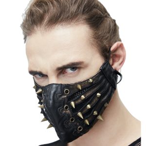 DEVIL FASHION Masque ‘Copper Pinned’ Noir boutique en france 19