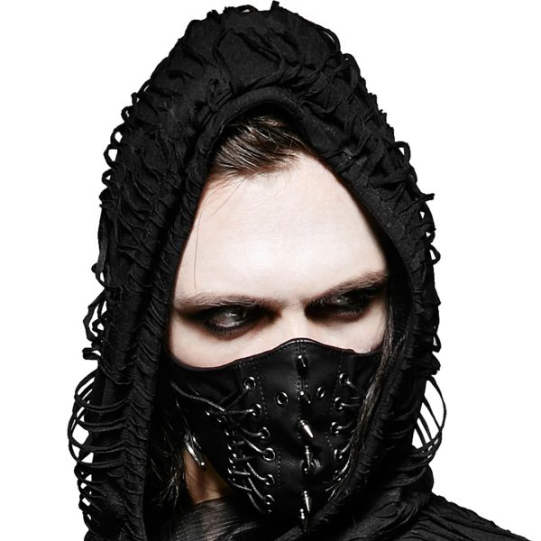 mode pas chere PUNK RAVE Masque ‘Dragon’ Noir 1