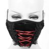 DEVIL FASHION Masque En Velours Avec Broderies Noires Livraison rapide 29