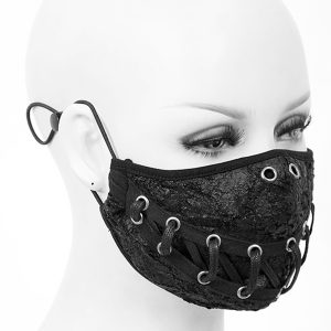 Paiement sécurisé DEVIL FASHION Masque ‘Laced’ Noir 11