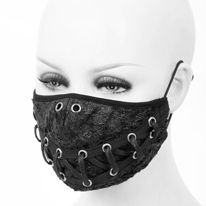 Paiement sécurisé DEVIL FASHION Masque ‘Laced’ Noir 13