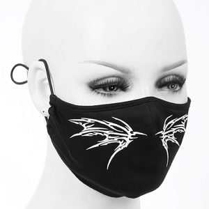 le grand escompte DEVIL FASHION Masque ‘White Butterfly’ Noir 14