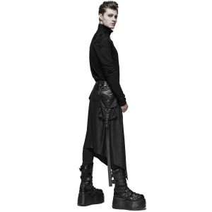 en promotion PUNK RAVE Mi-Jupe Kilt Pour Hommes ‘Assassin’s Creed’ Noire 23