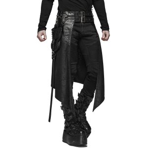 en promotion PUNK RAVE Mi-Jupe Kilt Pour Hommes ‘Assassin’s Creed’ Noire 27