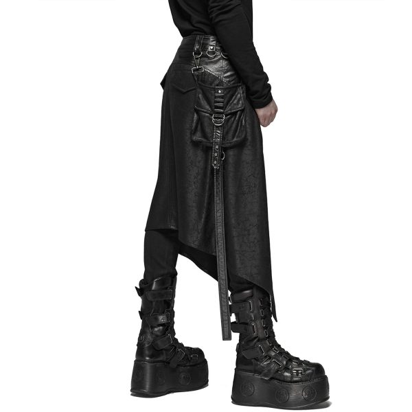 en promotion PUNK RAVE Mi-Jupe Kilt Pour Hommes ‘Assassin’s Creed’ Noire 8