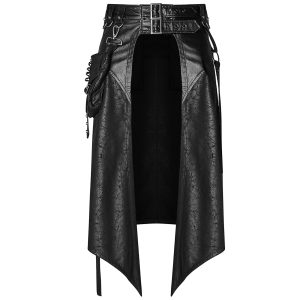 en promotion PUNK RAVE Mi-Jupe Kilt Pour Hommes ‘Assassin’s Creed’ Noire 33