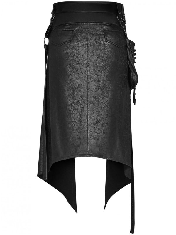 en promotion PUNK RAVE Mi-Jupe Kilt Pour Hommes ‘Assassin’s Creed’ Noire 11