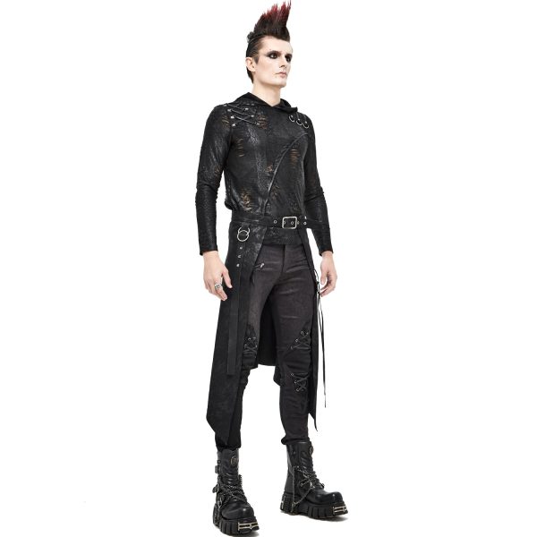 DEVIL FASHION Mi-Jupe Kilt Pour Hommes ‘Catacomb’ Noire acheter 3