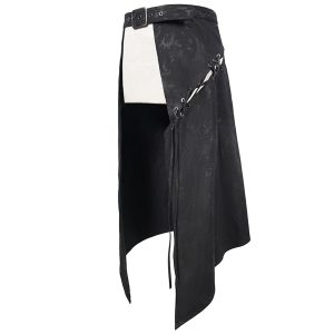 DEVIL FASHION Mi-Jupe Kilt Pour Hommes ‘Catacomb’ Noire acheter 39