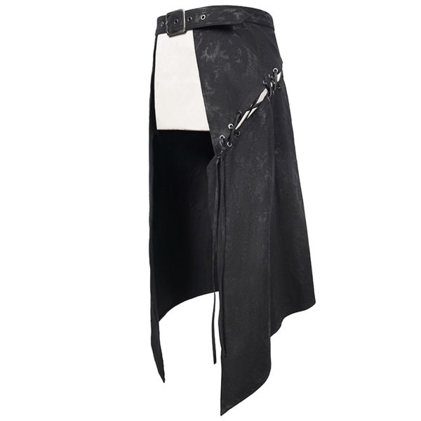 DEVIL FASHION Mi-Jupe Kilt Pour Hommes ‘Catacomb’ Noire acheter 12