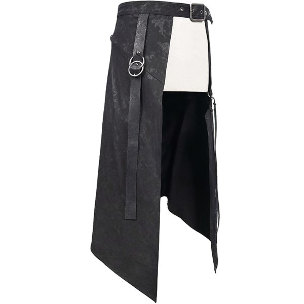 DEVIL FASHION Mi-Jupe Kilt Pour Hommes ‘Catacomb’ Noire acheter 13