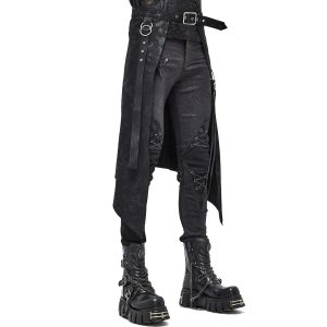 DEVIL FASHION Mi-Jupe Kilt Pour Hommes ‘Catacomb’ Noire acheter 29