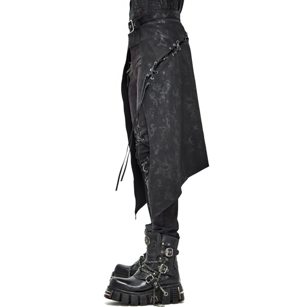 DEVIL FASHION Mi-Jupe Kilt Pour Hommes ‘Catacomb’ Noire acheter 8