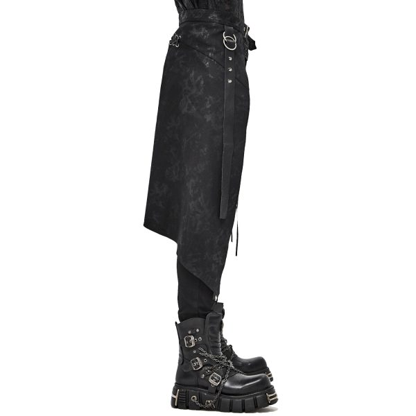 DEVIL FASHION Mi-Jupe Kilt Pour Hommes ‘Catacomb’ Noire acheter 9