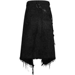 PUNK RAVE Mi-Jupe Kilt Pour Hommes ‘Goth Stylish’ Noire site officiel 34