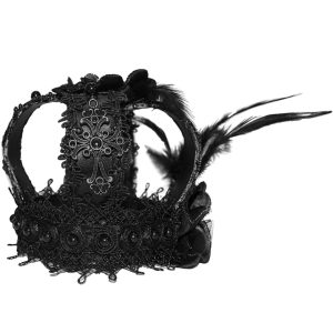 solde en ligne DEVIL FASHION Mini Chapeau Couronne ‘Imperatrice’ Noir 30