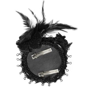 solde en ligne DEVIL FASHION Mini Chapeau Couronne ‘Imperatrice’ Noir 34