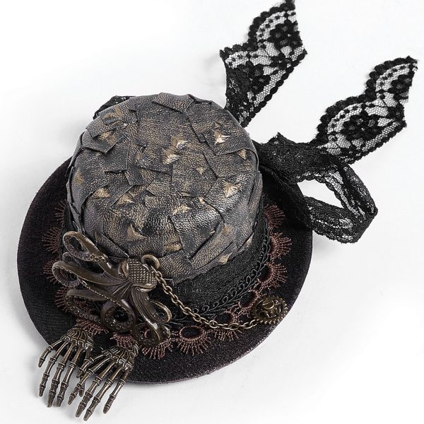 boutiqued en ligne PUNK RAVE Mini Chapeau Steampunk ‘Kraken’ 1