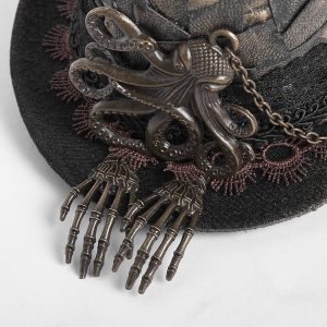 boutiqued en ligne PUNK RAVE Mini Chapeau Steampunk ‘Kraken’ 20