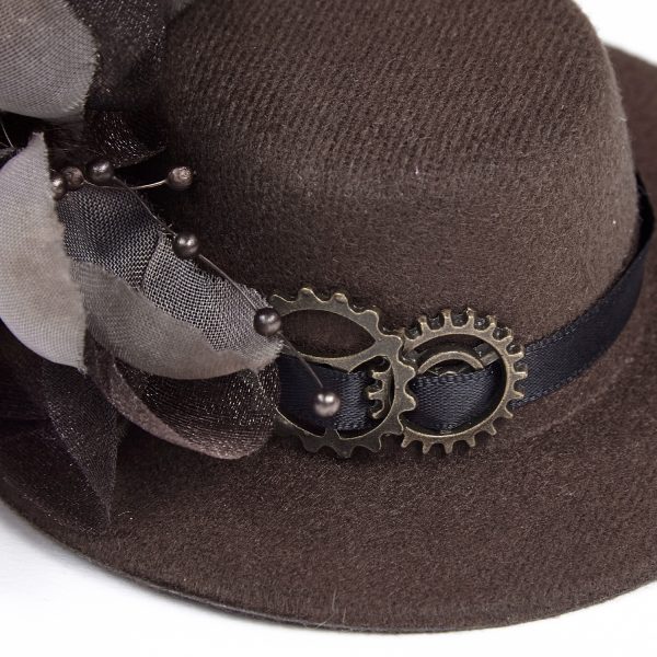 Meilleur Prix Garanti PUNK RAVE Mini Chapeau Steampunk ‘Kraken’ Café 10